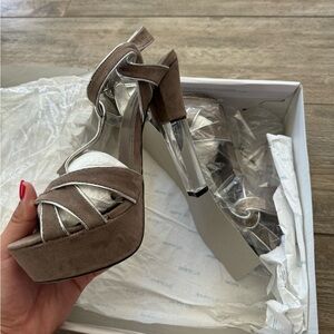 Brand new Aldo clear heels